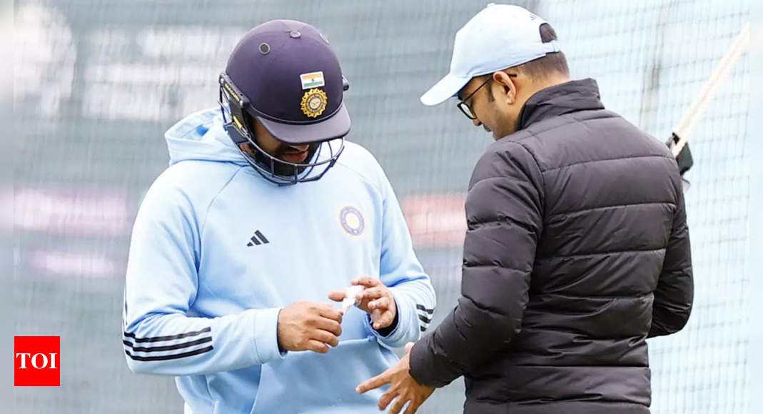 Rohit Sharma Injury: India Skipper Hit On Left Thumb During Net Session ...