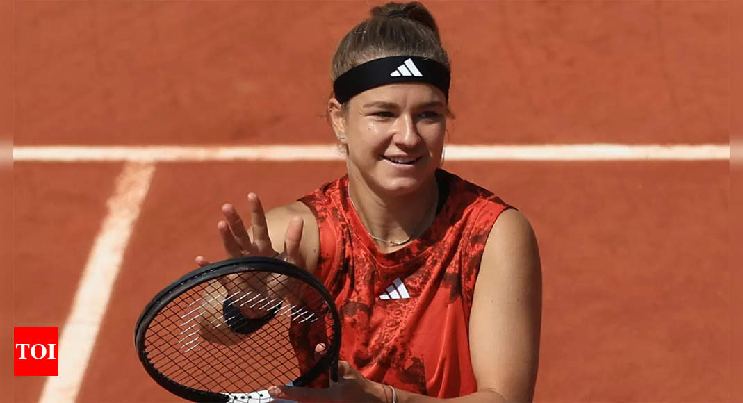 Karolina Muchova pummels Anastasia Pavlyuchenkova to book French Open semi-final spot | Tennis News – Times of India