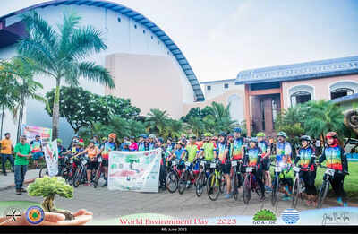 Over 350 cycling enthusiasts participated in the Cyclothon held on Sunday