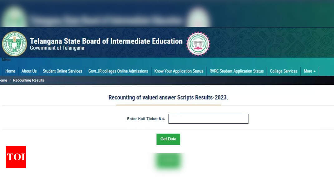 TS Inter Reverification, Recounting Outcomes 2023 declared on tsbie.cgg.gov.in, the way to obtain – Occasions of India