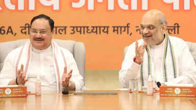 Amit Shah, JP Nadda hold meetings as BJP gears up for key polls