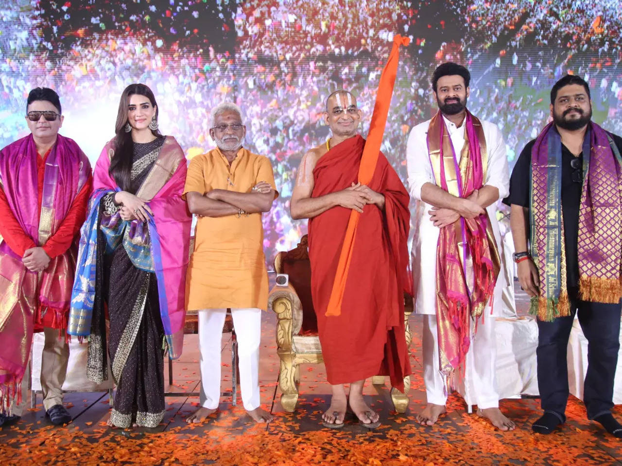 Sri Chinna Jeeyar Swamiji inspires youth at Prabhas' 'Adipurush' pre-release event | Telugu Movie News - Times of India