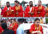 Watch: Kriti and Om Raut at Tirumala temple