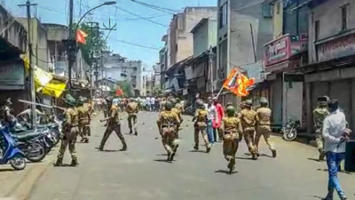 Maharashtra: Kolhapur police use force to disperse crowd agitating over use of Tipu Sultan's image with offensive audio