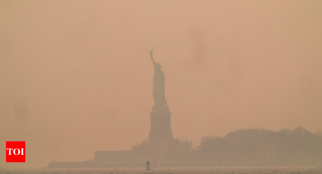 US East Coast blanketed in eerie veil of smoke from Canada fires – Times of India