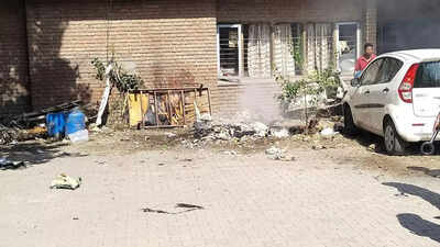 Man injured after bottle in burning garbage bursts outside malkhana in Ludhiana court complex