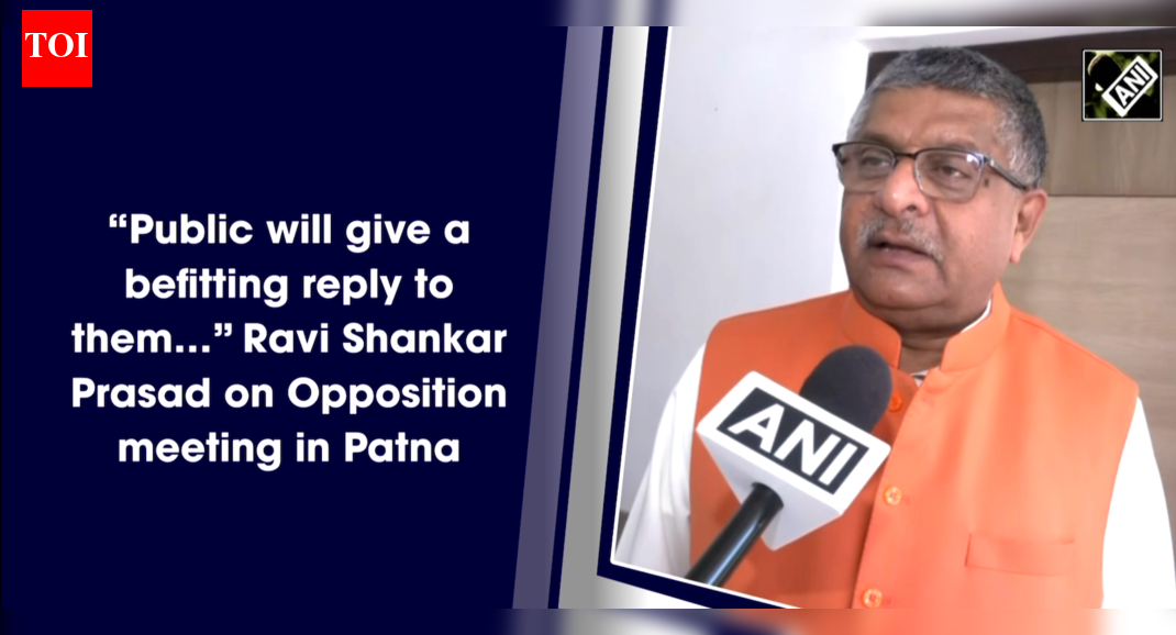 “Public will give a befitting reply to them…” Ravi Shankar Prasad on ...