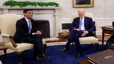 Rishi Sunak talks Ukraine with Joe Biden, seeks to boost post-Brexit UK