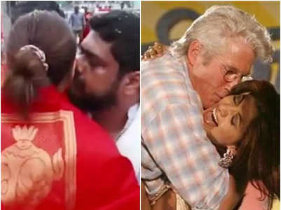 Celebs and their controversial real life kisses
