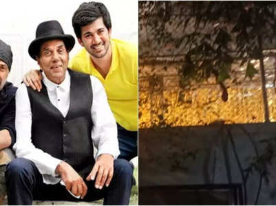 Dharmendra's bungalow starts getting decked up