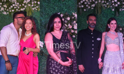 Divya Agarwal with her fiance, Sumona Chakravarti and several celebs dazzle at Sonnalli Seygall and Ashesh L Sajnani’s wedding reception; pics