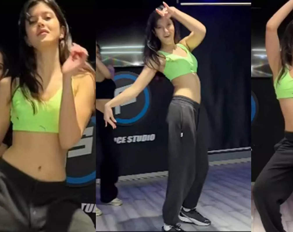 
Wearing a green sports bra and black low-waist lower, Shanaya Kapoor sets internet ablaze with her dance moves
