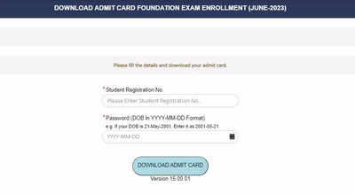 ICAI CA Foundation Admit Card 2023 released for June exam on icai.org, download here