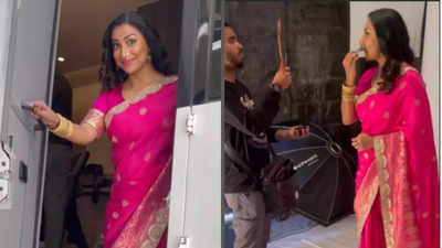 Kranti Redkar's BTS video from the set of Dholkichya Talavar is a must-watch for fans