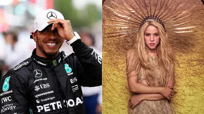 Shakira and Lewis Hamilton are caught flirting and romancing each other