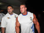 Sanju with body builiding contestants