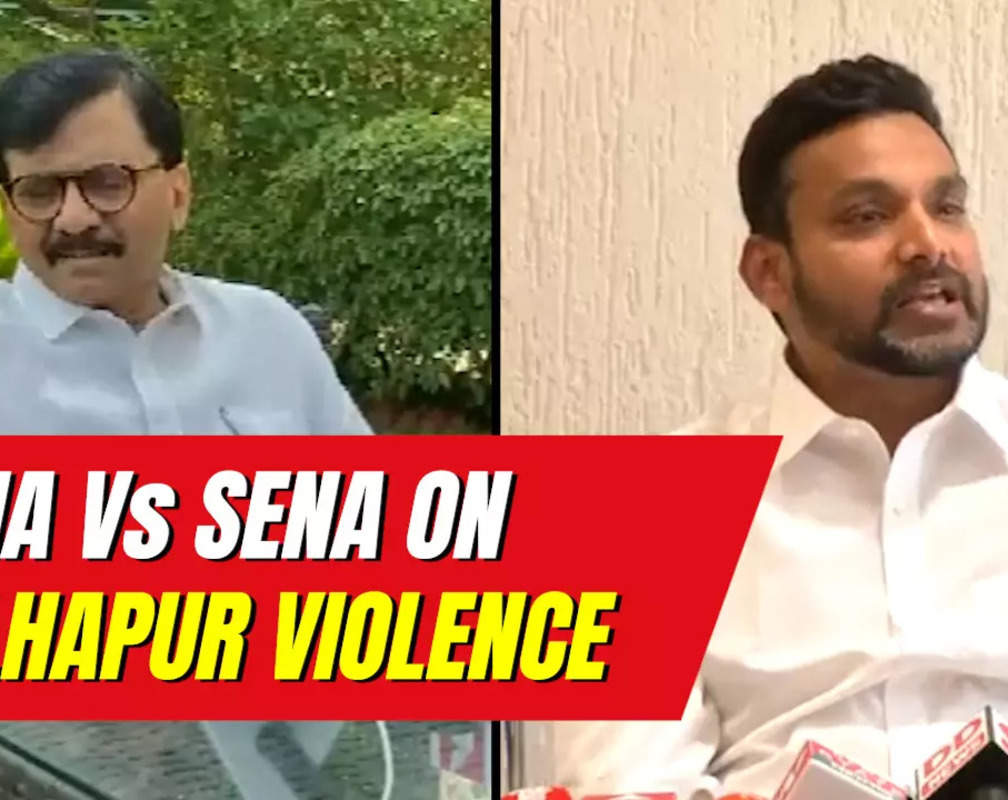 
Aurangzeb Poster Row: As peace returns to Kolhapur, Sanjay Raut faces off with Shiv Sena's Dhairyasheel Mane on 'outsiders'
