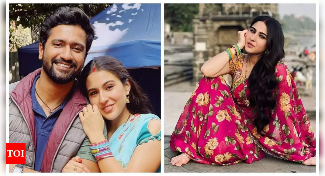 Sara Ali Khan's pics in saree from sets of her upcoming film are all about  desi vibes. See post - India Today