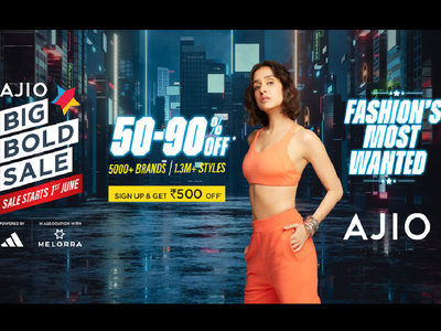 Get summer-ready! Time's running out, grab irresistible deals on AJIO's Big  Bold Sale and amp up your wardrobe with these fashion must-haves! - Times  of India