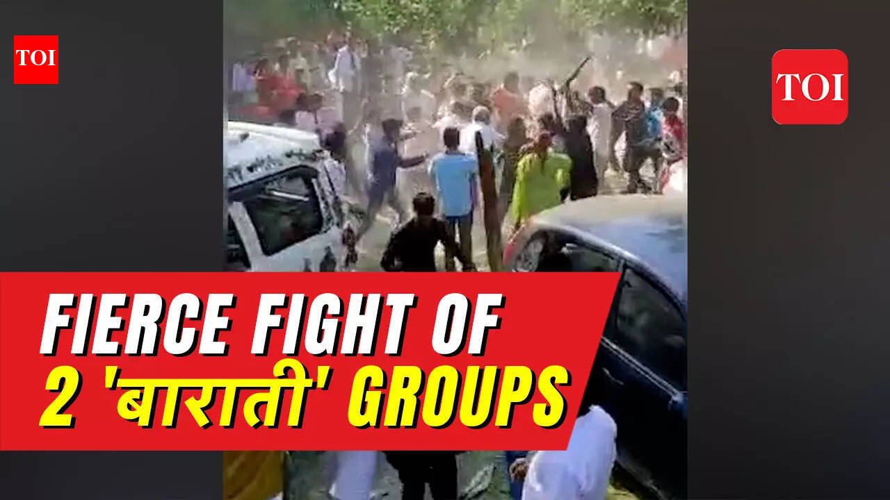 baratis: Wedding Chaos: 'Baratis' clash in epic battle for dance, watch ...