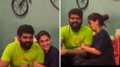 Watch: Vignesh Shivan and Nayanthara celebrate wedding anniversary in an intimate way