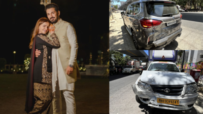 Rubina Dilaik's car meets with an accident; hubby Abhinav Shukla says, 'She is fine, taking her for medical treatment'