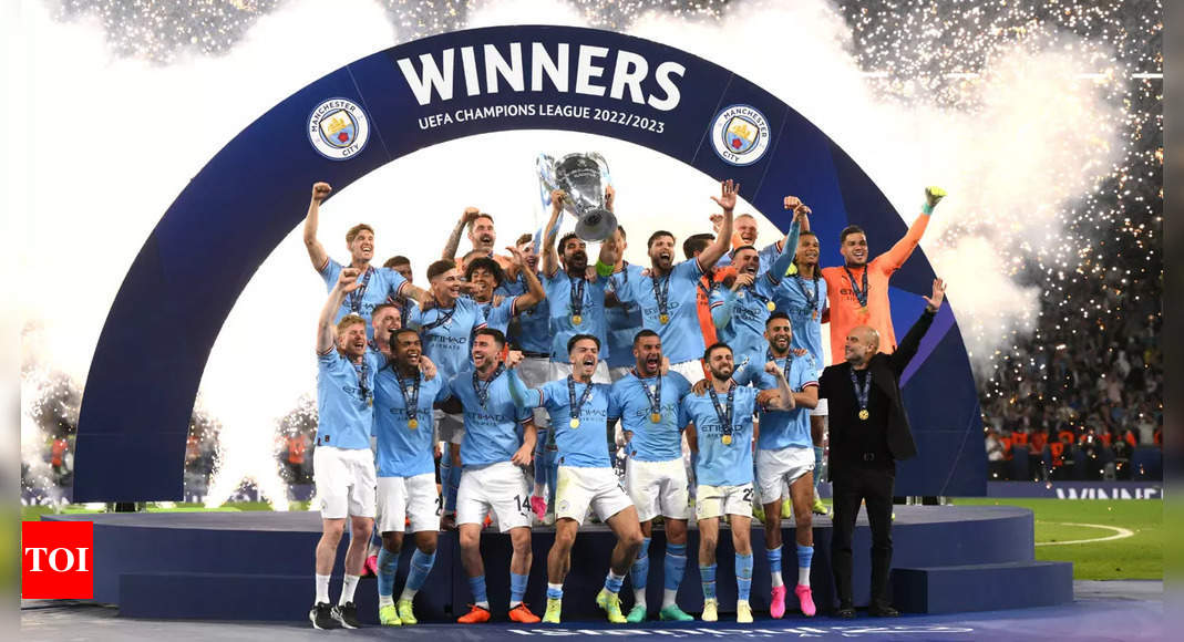 Manchester City beat Inter Milan to win UEFA Champions League and complete the treble | Football News – Times of India