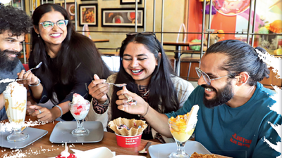 Ice cream lovers go ​beyond the cone-ventional
