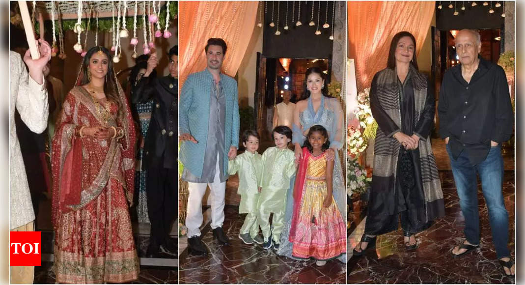 Sunny Leone, Bobby Deol, Pooja Bhatt, Mahesh Bhatt: Celebs arrive for Krishna Bhatt’s wedding to Vedant Sarda | Hindi Movie News