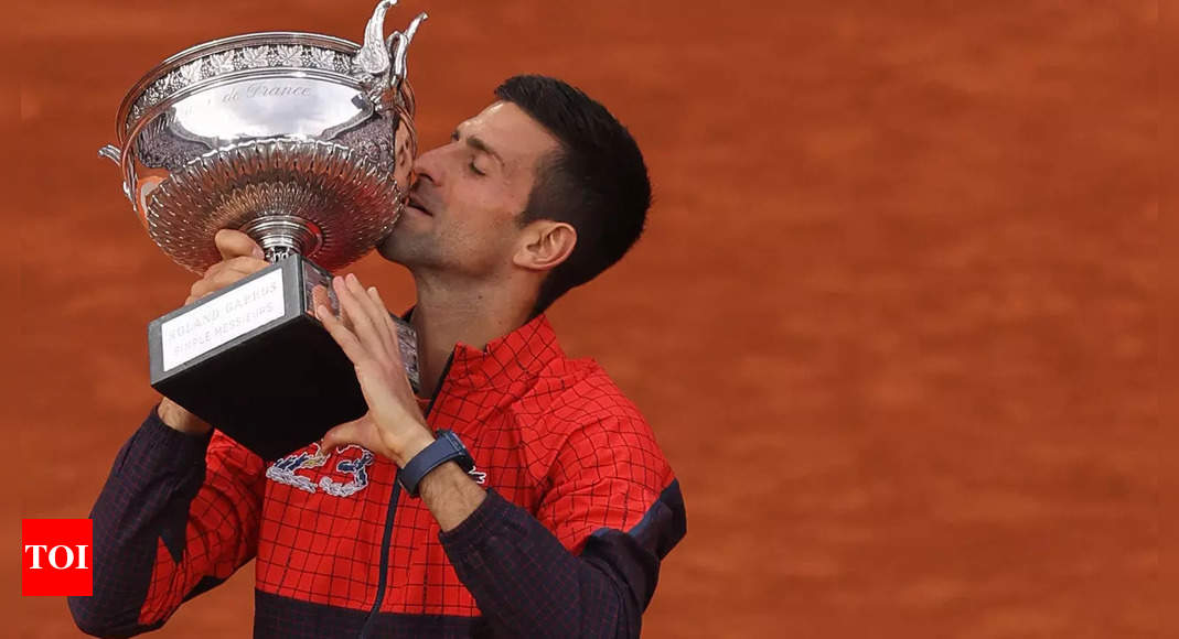 Novak Djokovic: French Open: Novak Djokovic beats Casper Ruud to claim record 23rd Grand Slam title | Tennis News – Times of India