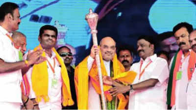 Amit Shah sounds 2024 poll bugle in Tamil Nadu, asks for win in 25+ seats