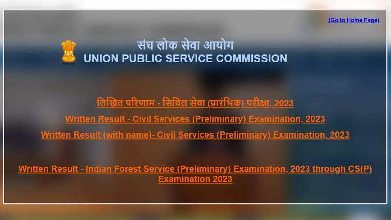 UPSC Prelims Result 2023 announced @ upsc.gov.in; Direct link here - Times  of India