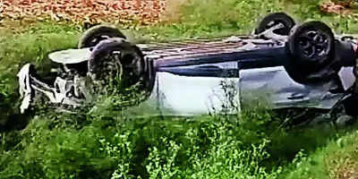Car runs over people sitting by roadside, 3 killed