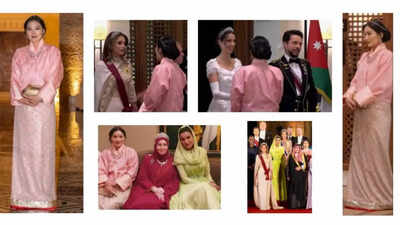 Queen of Bhutan wore Manav Gangwani for Crown Prince Hussein's wedding
