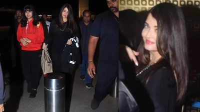 Photos: Aishwarya Rai Bachchan and Aaradhya Bachchan's chic