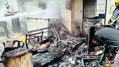 Fire breaks out in multi-storey bldg