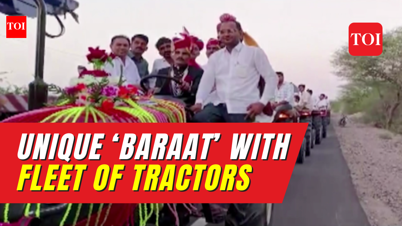 Rajasthan Groom's Unique Baraat: A procession of 200 people with a ...