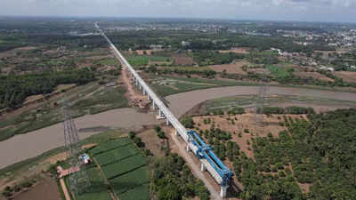 Second bridge on Ahmedabad-Mumbai Bullet track completed; bridge completed on Purna river