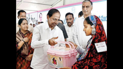 KCR lays stone for 2,000-bed NIMS block, vows infra boost