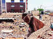 
Parking lot collapses due to over-digging for basement
