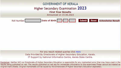 DHSE Kerala Plus One (+1) Result 2023 Declared @ keralaresults.nic.in; Direct link to check results