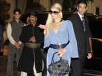 Paris Hilton arrives in Mumbai