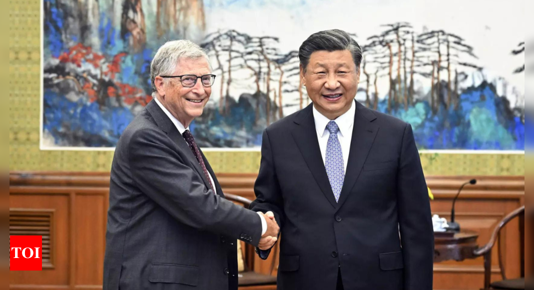 Chinese president Xi Jinping stresses US-China cooperation in meeting with Bill Gates – Times of India