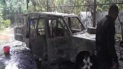 Home torched, Union minister Rajkumar Ranjan Singh slams Manipur govt