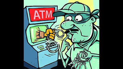 Man trying to break into ATM nabbed