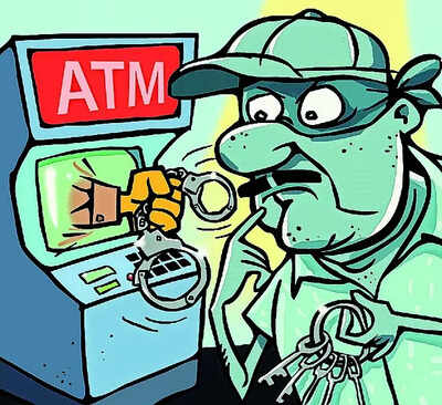 Man trying to break into ATM nabbed
