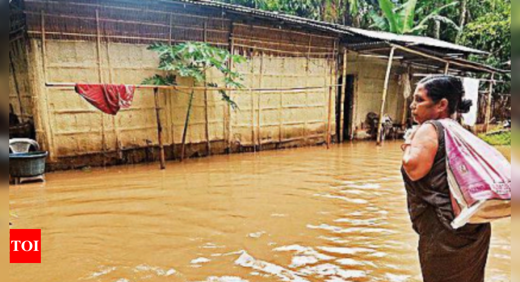 34000 Affected In Assam Floods Lakhimpur Worst Hit Among 7 Dists Guwahati News Times Of India 
