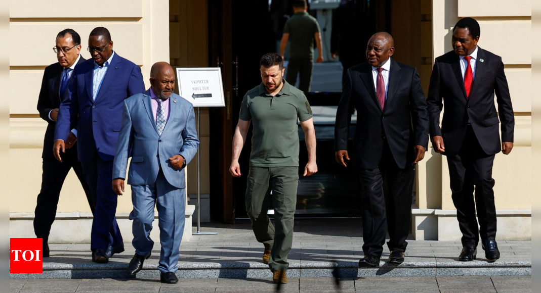 Zelenskyy: Ukraine president Zelenskyy rules out talks with Russia as African leaders urge de-escalation – Times of India