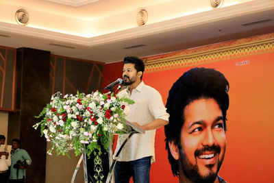 Actor Vijay addresses tomorrow's voters in Tamil Nadu, sends out a strong message against cash for votes | Chennai News - Times of India