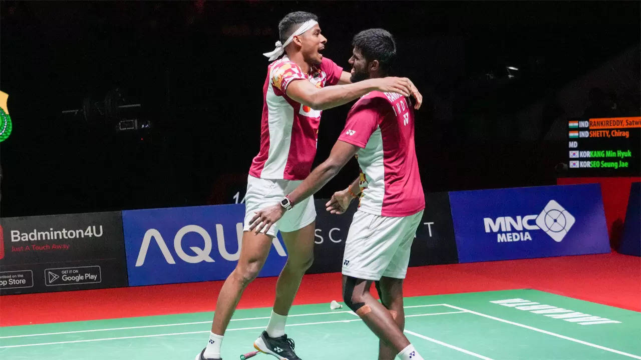Indonesia Open Satwik and Chirag overcome stiff challenge to enter mens doubles final Badminton News